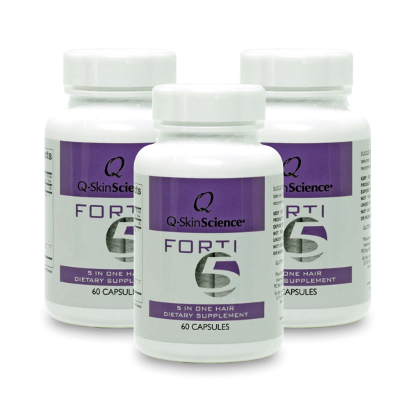 Q-SkinScience Forti5 5 in One Dietary Supplement bundle of three